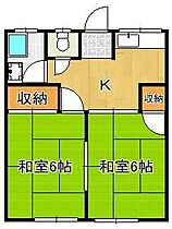 いずみ荘  ｜ 福岡県北九州市小倉北区下富野4丁目（賃貸アパート2K・2階・34.78㎡） その2