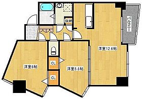 オールセインツ  ｜ 福岡県北九州市小倉北区江南町（賃貸マンション2LDK・6階・60.13㎡） その2