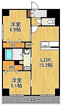 グランシャルール京町  ｜ 福岡県北九州市小倉北区京町4丁目（賃貸マンション2LDK・4階・60.48㎡） その2