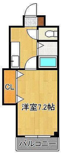 アクス敷島21 ｜福岡県北九州市小倉北区昭和町(賃貸マンション1K・4階・24.80㎡)の写真 その2