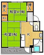 ビレッジハウス畑1号棟  ｜ 福岡県北九州市門司区大字畑（賃貸マンション2K・2階・33.07㎡） その2