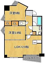 オールセインツ  ｜ 福岡県北九州市小倉北区江南町（賃貸マンション2LDK・12階・60.13㎡） その2