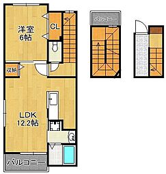 オーブアビタシオン 3階/-