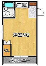 イーグルビル ワンルームの間取図画像