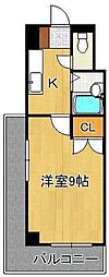 オリエントビルNo.35サーファーズプロジェクト2100 1Kの間取図画像
