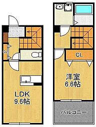 LAVITA門司 1LDKの間取図画像