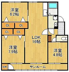 フェルト130A棟 2階