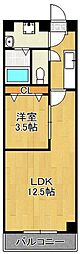 堺町センタービル 1LDKの間取図画像