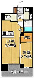 コートハウス・ピノ 1LDKの間取図画像