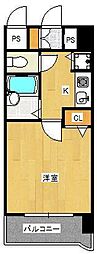ライオンズマンション小倉駅南第3 1Kの間取図画像