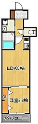 サンクレシア原町別院 1LDKの間取図画像