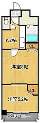 木下鉱産ビル3 2Kの間取図画像