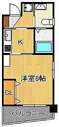 古船場タカヤコーポレーションビル 1Kの間取図画像