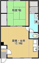 アークヒルズ北栄 1LDKの間取図画像