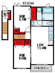エステート桜II 2階