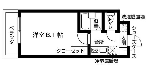 セルシオン池下 206｜愛知県名古屋市千種区池下１丁目(賃貸マンション1K・2階・21.46㎡)の写真 その2