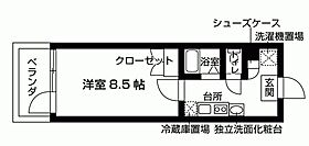 アクトフォルム玉川学園  ｜ 東京都町田市玉川学園２丁目7-8（賃貸マンション1K・2階・25.08㎡） その2