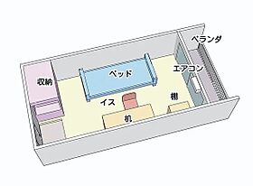 東京日野女子学生会館 412 ｜ 東京都日野市大字日野477-1（賃貸アパート1K・4階・12.00㎡） その2