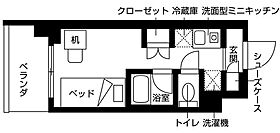 ルフォンエチュード亀有 512 ｜ 東京都葛飾区亀有１丁目27-5（賃貸マンション1R・5階・17.16㎡） その2