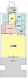 第1つきみビル 1Kの間取図画像