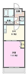 スプランドゥール 1DKの間取図画像