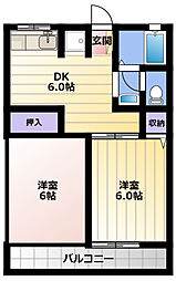 ハウスレーベンB 2階/202