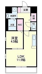 ルーチェ 1LDKの間取図画像