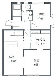 グランデ 2SLDKの間取図画像