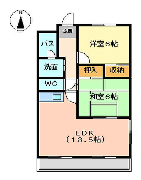 マンションレイゴ 303｜静岡県浜松市中央区東若林町(賃貸マンション2LDK・3階・56.10㎡)の写真 その2