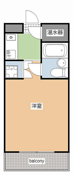 城北パーソナルハイツE 503｜静岡県浜松市中央区布橋１丁目(賃貸マンション1R・5階・16.46㎡)の写真 その2