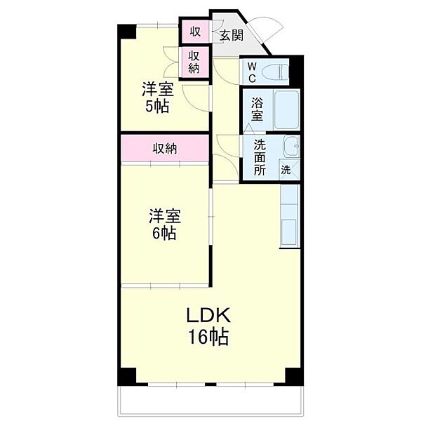 シティプレイス 304｜静岡県浜松市中央区元浜町(賃貸マンション2LDK・3階・62.08㎡)の写真 その2