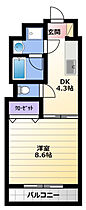 アルメリア 201 ｜ 静岡県浜松市中央区馬郡町（賃貸マンション1DK・2階・30.35㎡） その2