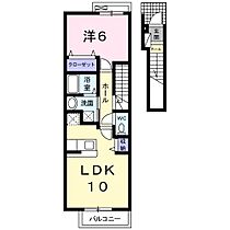 ベルメゾン 203 ｜ 静岡県浜松市中央区雄踏町山崎（賃貸アパート1LDK・2階・42.37㎡） その2