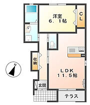 dolce 102 ｜ 静岡県浜松市中央区天神町（賃貸アパート1LDK・1階・46.23㎡） その2