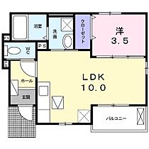 メゾンエス 103 ｜ 静岡県浜松市中央区西ケ崎町（賃貸アパート1LDK・1階・34.05㎡） その2