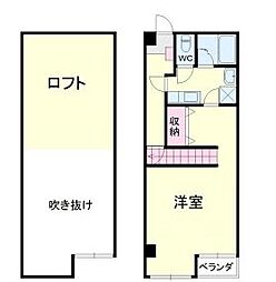 ARCO10 1Kの間取図画像