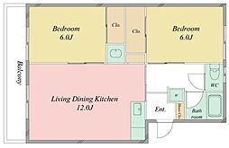間取図画像 2LDK