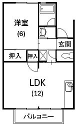 間取図画像 2DK