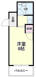 カレッジタウンウイング 1Kの間取図画像