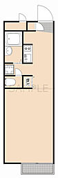 レオパレスマリン2 ワンルームの間取図画像