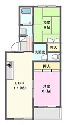 上島キャステール 2階/206
