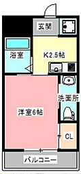SUAVE 1Kの間取図画像