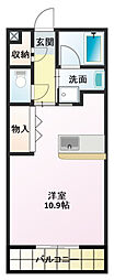 ドリームピア大蒲 ワンルームの間取図画像