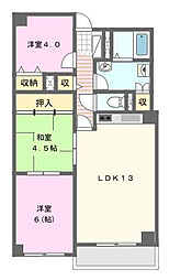 パークビュー四ツ池 3LDKの間取図画像