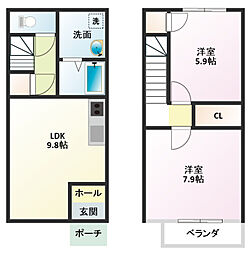 アビタシオン駅南B 1階/2