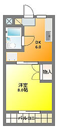 スカイハイツ仲山 2階/201
