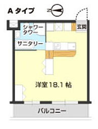 ARCO12 ワンルームの間取図画像