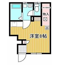 パークガーデン海老塚 ワンルームの間取図画像