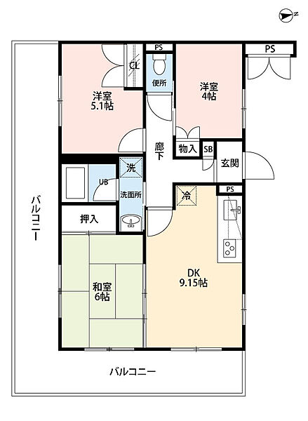 間取りを拡大表示