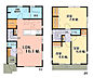 間取り：(2号棟)、価格2990万円、3LDK、土地面積107.13m2、建物面積83.63m2